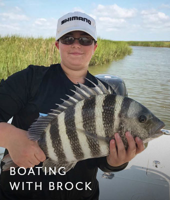 Boating with Brock